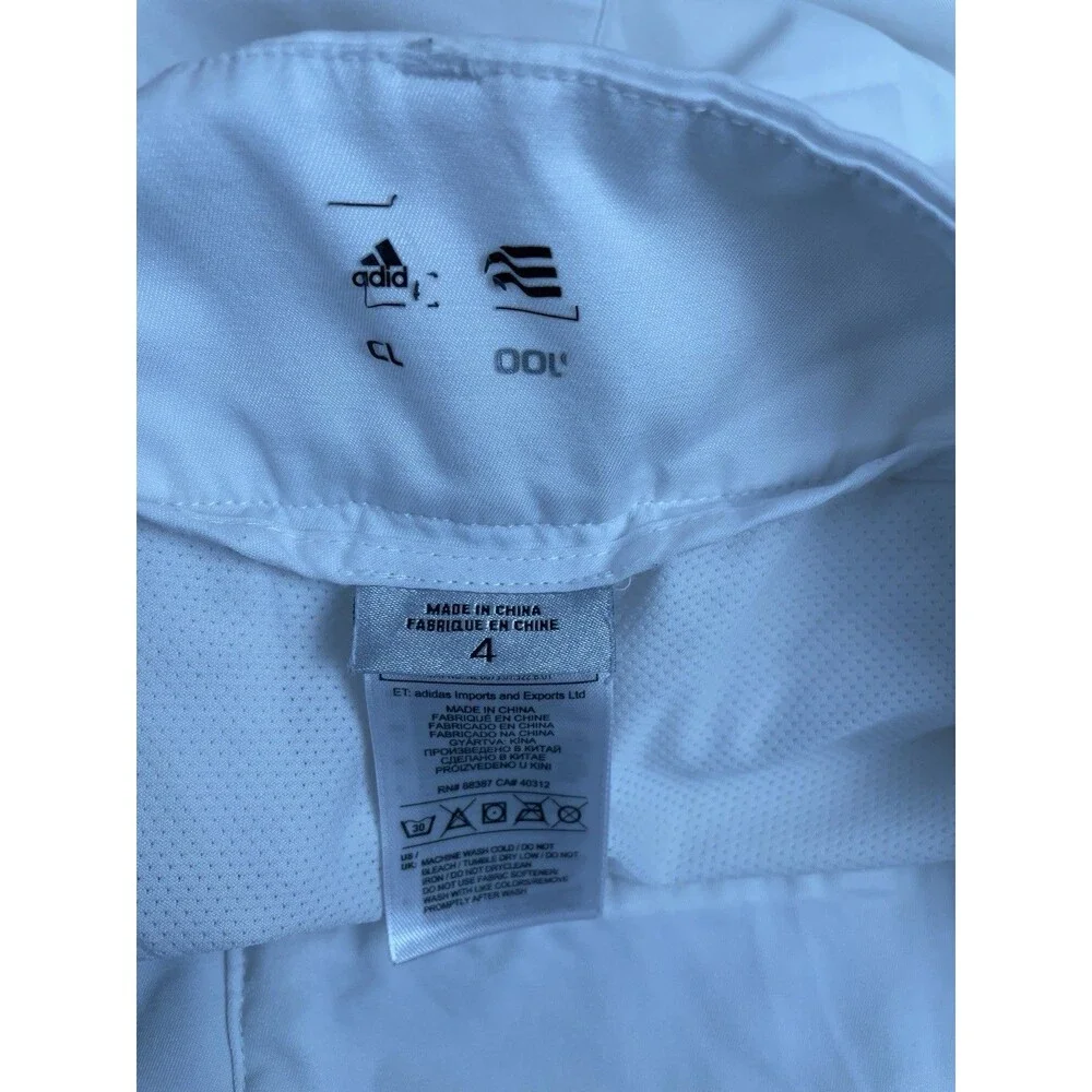 Adidas ClimaCool White Skort Size 4 Built In Shorts Athletic Golf Tennis